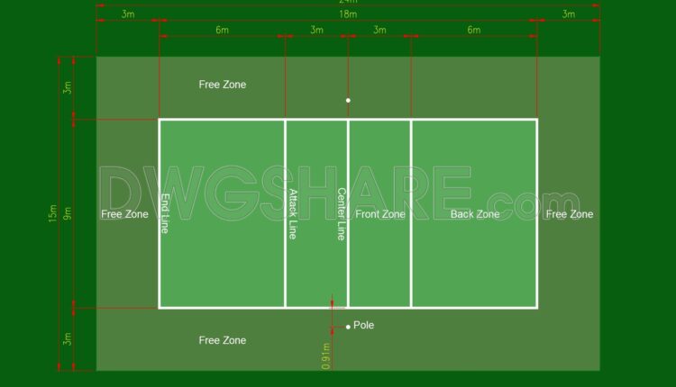 International Standard Volleyball Court Dimensions & Layout