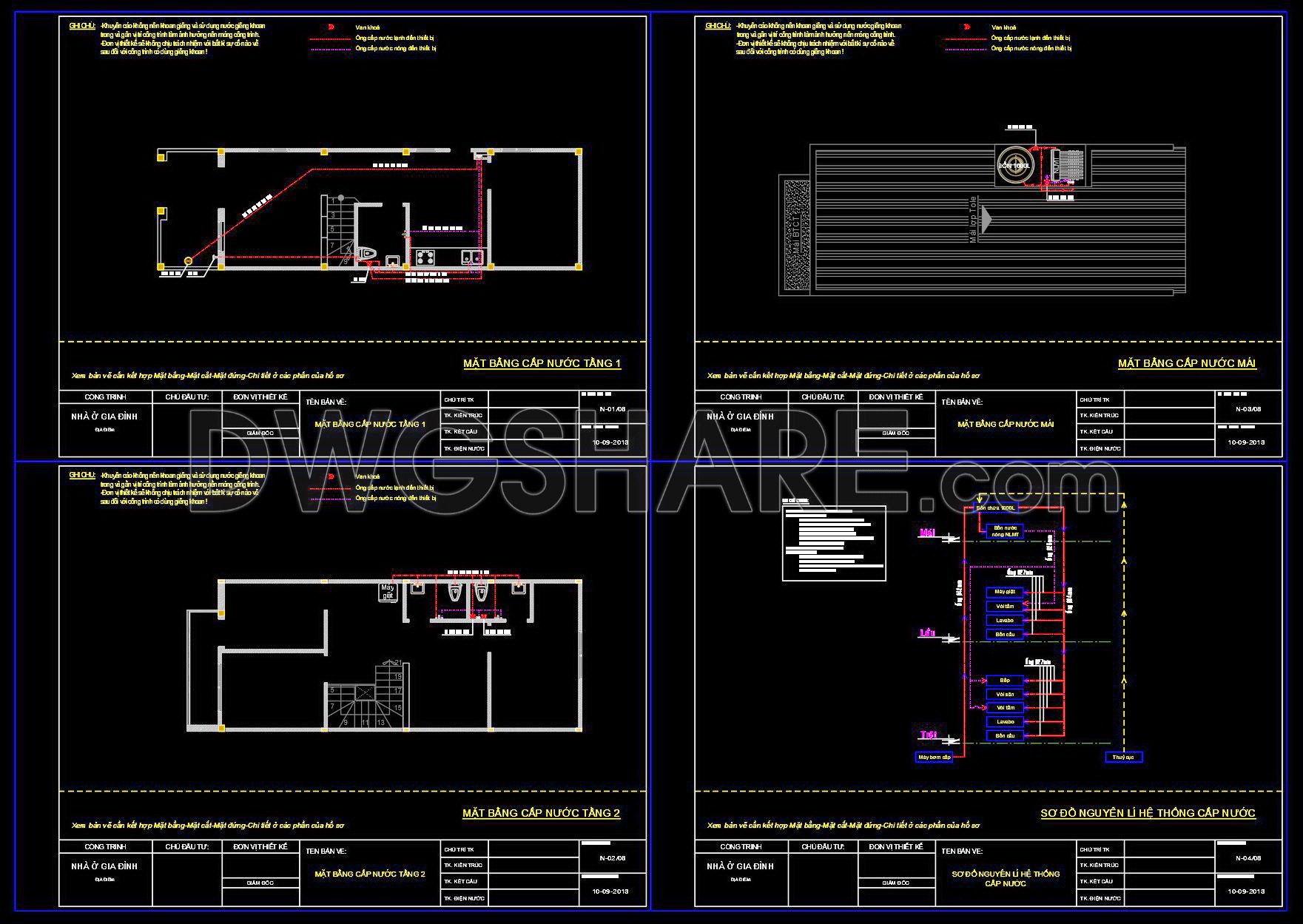 122. Free Download Plumbing & Electrical Design Drawings For A 2-story Townhouse (4)
