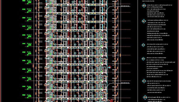 22. Cad Drawings Of A 17-story High-rise Residential Building Project With A Total Area Of 625 M2 (10)