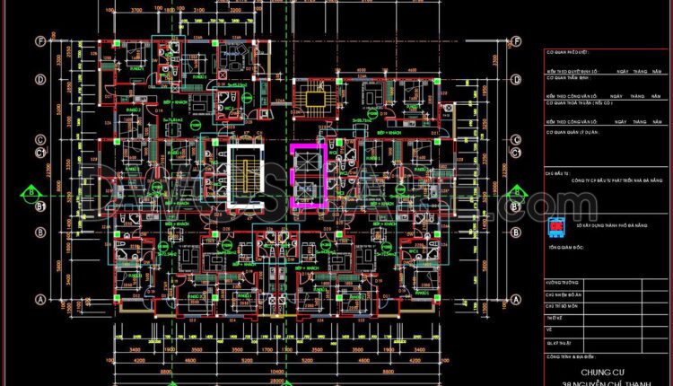 22. Cad Drawings Of A 17-story High-rise Residential Building Project With A Total Area Of 625 M2 (7)
