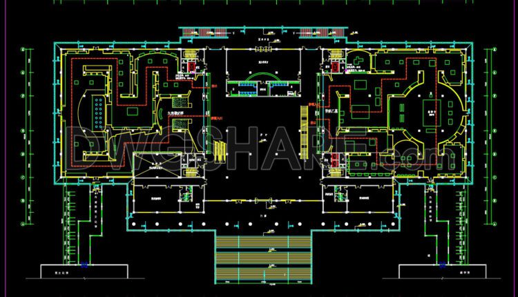 22. Hubei Provincial Museum Construction Drawing Free Download
