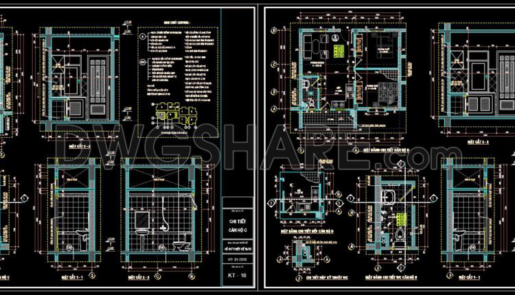 25. Free Download Complete 2-bedroom Apartment Floor Plan Cad File (2)