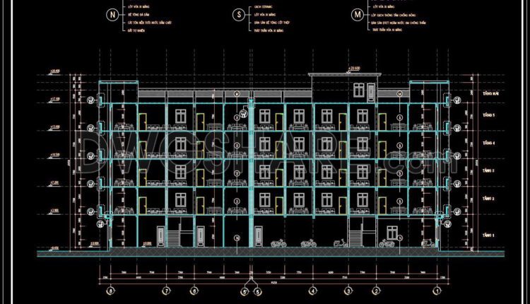 25. Full Design Plans For A 5-story, 3600 Sq.m. Apartment Building (12)