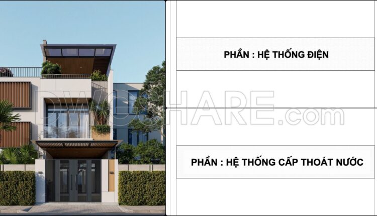 340. Free Download Of Mechanical And Electrical Construction Design Drawings For A 3-story House (1)