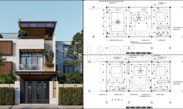 1 year ago
                

                
             2,138340. Free Download of Mechanical and Electrical Construction Design Drawings for a 3-Story House