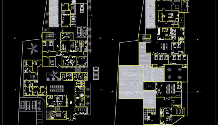 38. Free Download Architectural Plans For A 2-story Surgical Center (cad Dwg) (1)