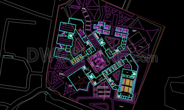 1 year ago 189539. Modern Complex Architectural CAD Drawing (Plans & Sections) – Free Download