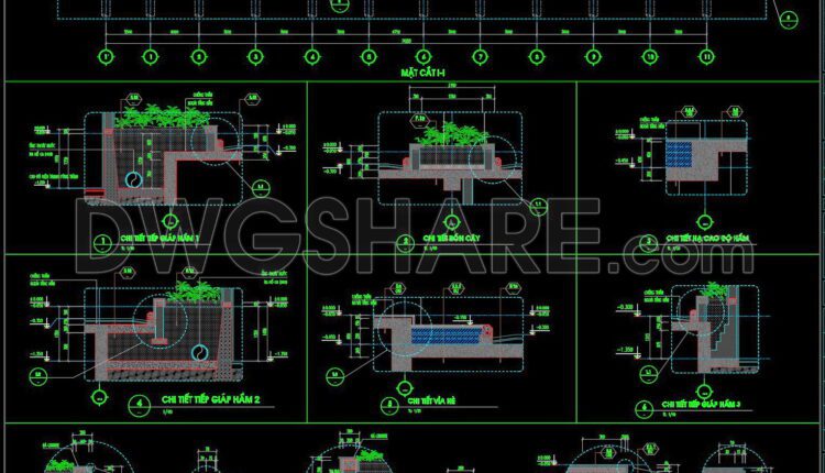 544. Free Download Hotel Basement Structural & Waterproofing Cad Drawings (1)