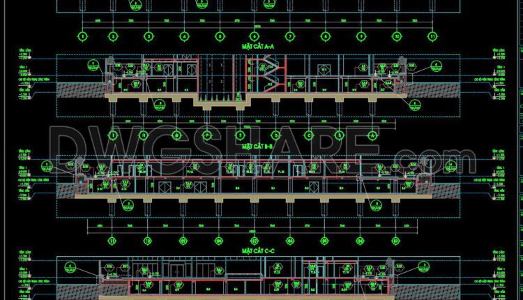 544. Free Download Hotel Basement Structural & Waterproofing Cad Drawings (2)