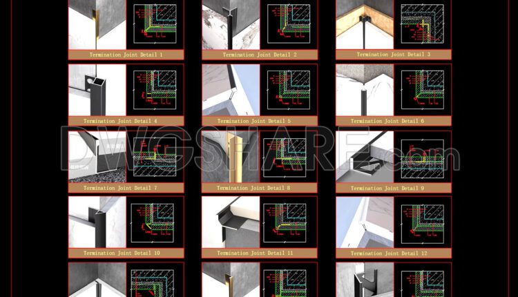 551. Free Download Tile Edge Trim Details With Aluminum Profiles Cad (2)