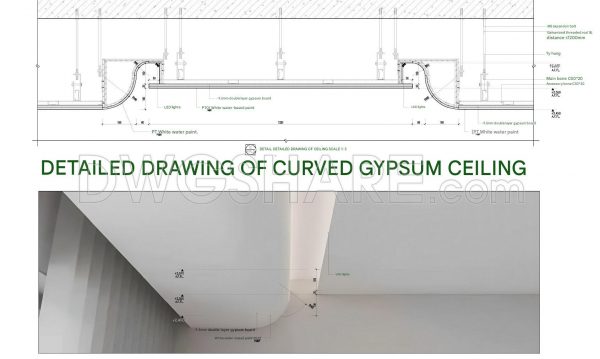 1 year ago
                

                
             7,024552. Free CAD Detail Curved Gypsum Ceiling with Cove Lighting
