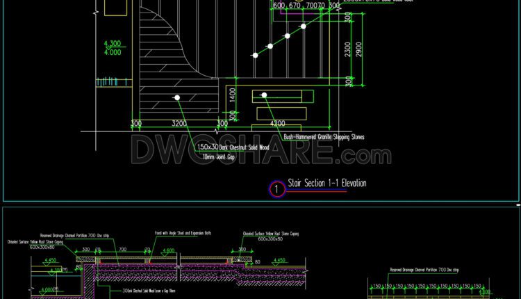 554. Detailed Timber Deck Construction Cad Drawing With Free Download (2)