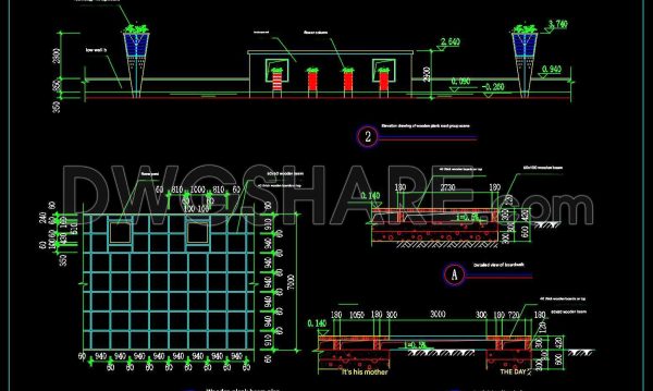 1 year ago
                

                
             1,172555. Free Download Professional Boardwalk CAD Drawing with Full Structural Details