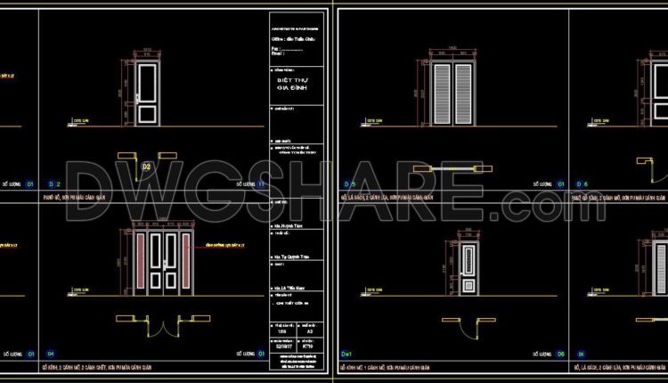 679. Free Download – Complete Cad Drawings Of Doors And Windows (1)