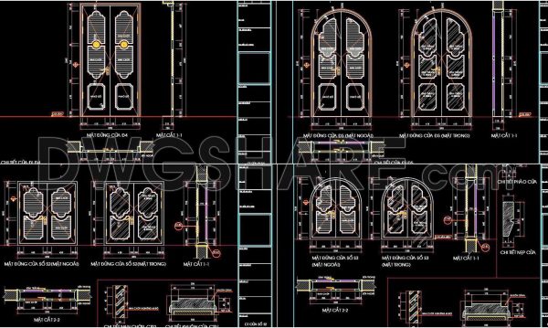 680. Free Download – Complete Cad Drawings Of Doors And Windows