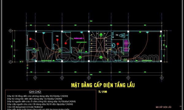 123. Free Download Electrical Design Drawings For A 2-story Townhouse (2)