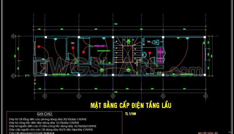 123. Free Download Electrical Design Drawings For A 2-story Townhouse (2)