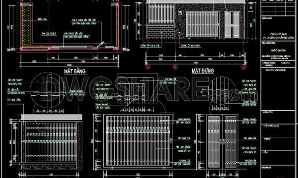 1 year ago
                

                
             778192. Download CAD drawings for technical design and construction of gate and fence for townhouse