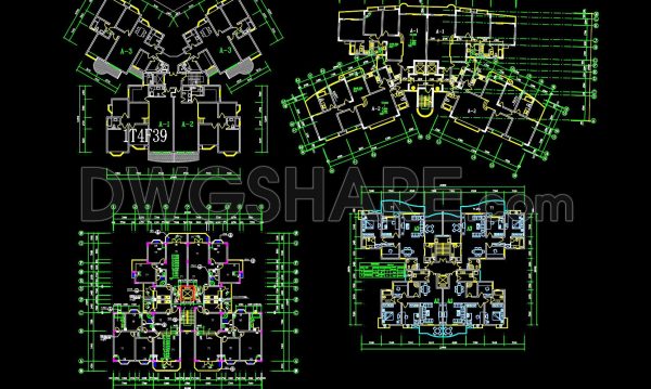 1 year ago
                

                
             1,175254. Free Download of CAD Drawings for Sample Apartment Floor Plans