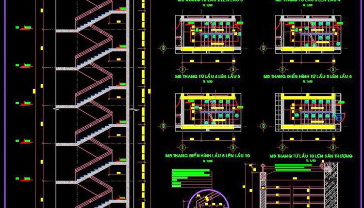 31. Cad Drawings Of A 11-story High-rise Residential Building Project With A Total Area Of 1,120 M2 (14)