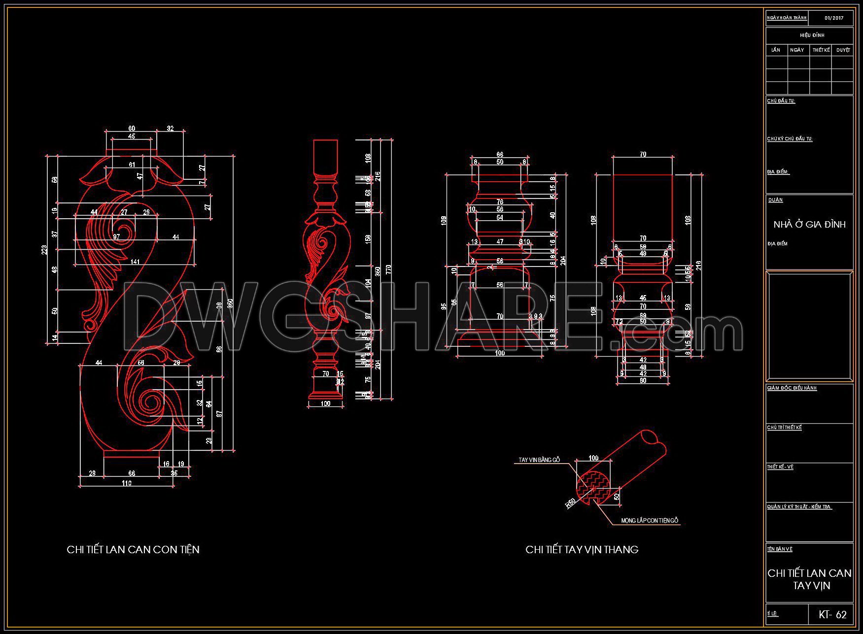 319. Free Download Detailed Cad Drawings Of Townhouse Stairs (4)