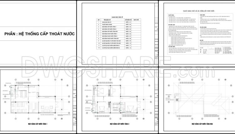 341. Free Download Of Mechanical And Electrical Construction Design Drawings For A 2-story House (4)