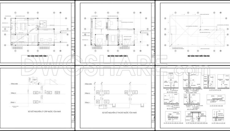 341. Free Download Of Mechanical And Electrical Construction Design Drawings For A 2-story House (5)