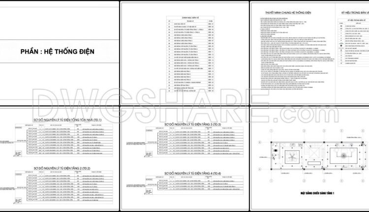 343. Free Download Of Mechanical And Electrical Construction Design Drawings For A 3-story House (2)