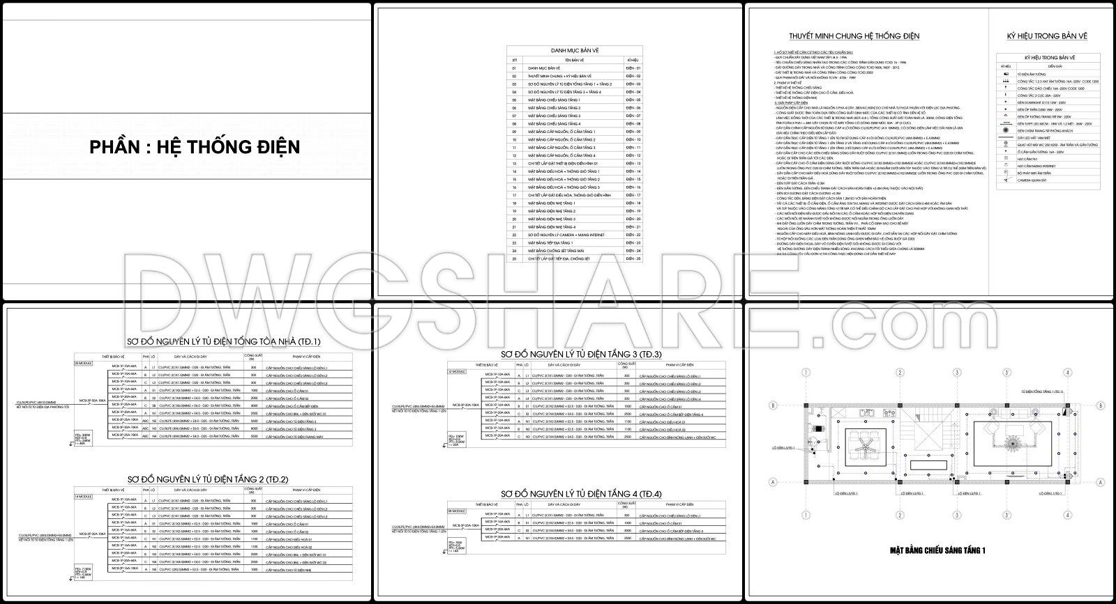 343. Free Download Of Mechanical And Electrical Construction Design Drawings For A 3-story House (2)