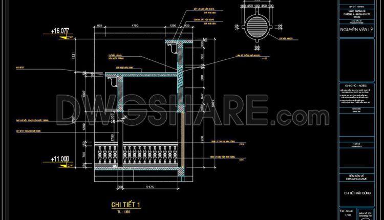 414. Free Download Of Detailed Cad Drawings For Architectural Residential Building Elevations (7)