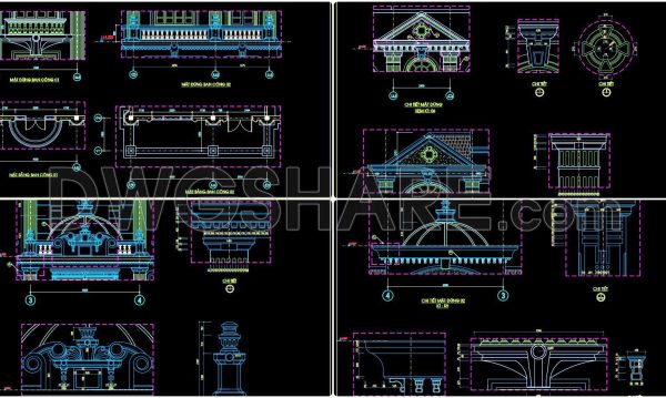 1 year ago
                

                
             1,435419. Free download of CAD drawings of European classical architectural details