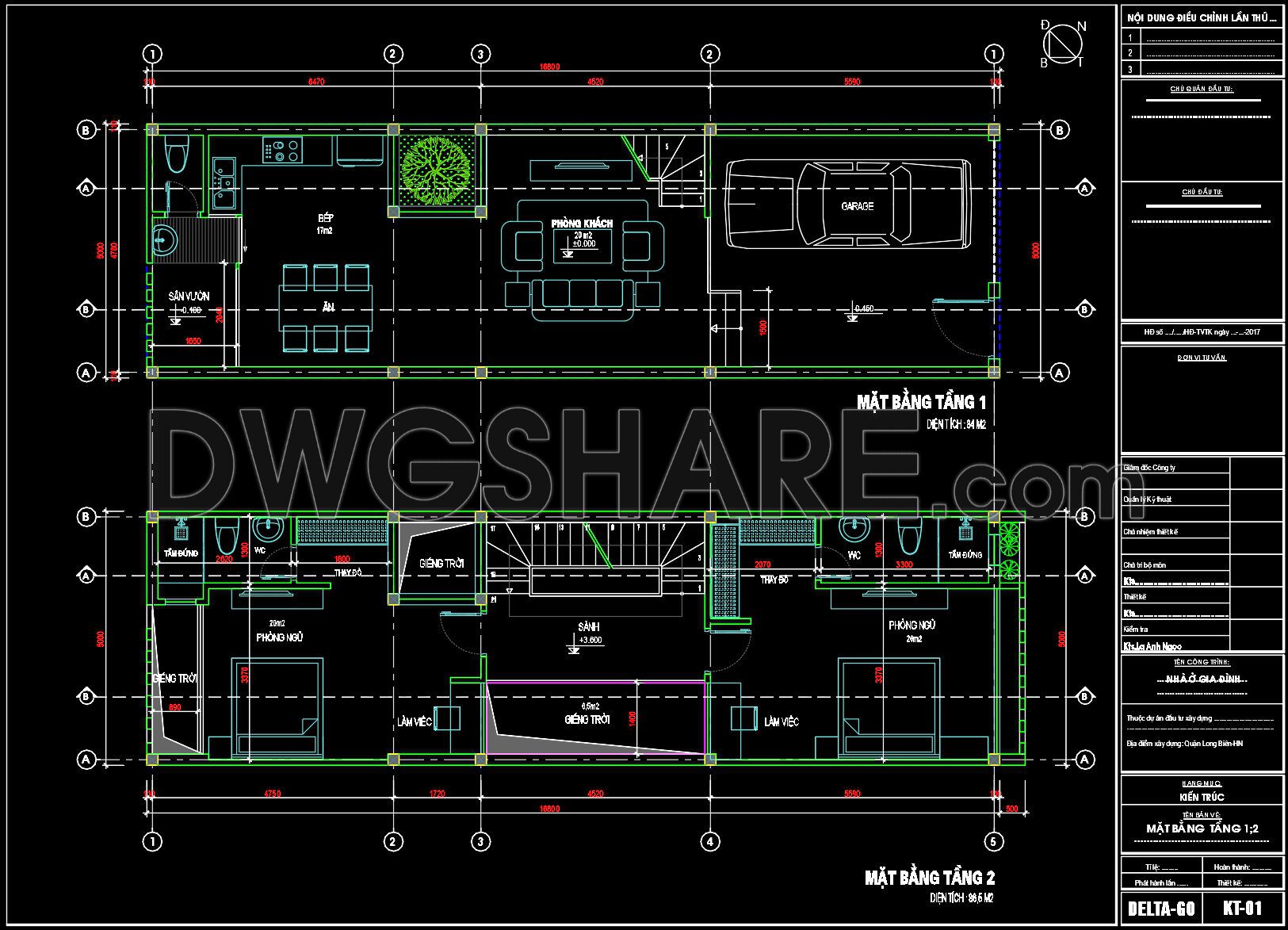 430. Free Cad Download 4-story Townhouse Floor Plans (6m X 16m)