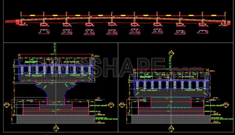 626. Free Cad Drawings Of Concrete Bridge Piers And Footing Details