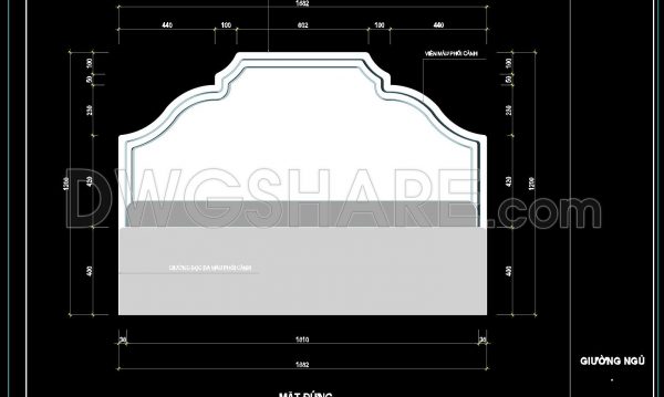 1 year ago
                

                
             60264. Free Download Detailed CAD Drawings of Arched Upholstered Bed