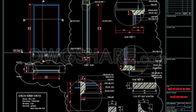 683. Free Download – Complete Cad Drawings Of Doors And Windows (8)