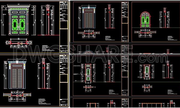 1 year ago
                

                
             1,325688. Free Detailed CAD Drawings Of Doors, Windows For Download