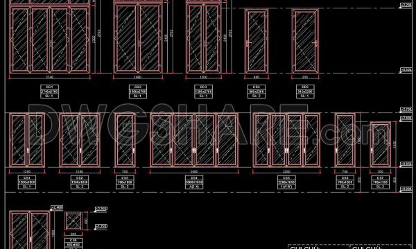 1 year ago
                

                
             1,225689. Free Detailed CAD Drawings Of Doors, Windows For Download