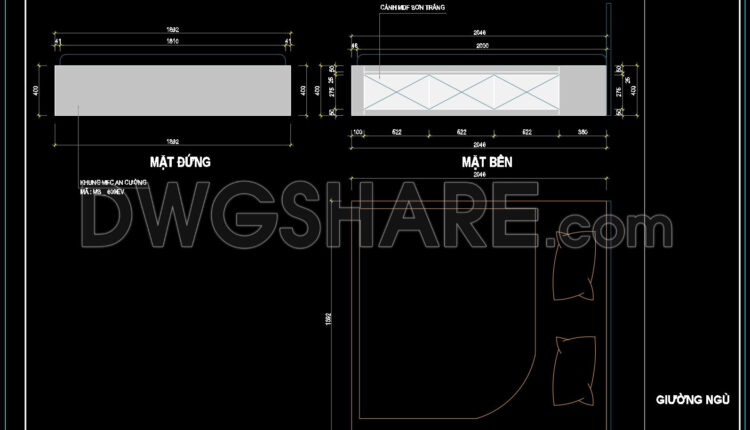 69. Free Download Bed Cad Shop Drawing (1)