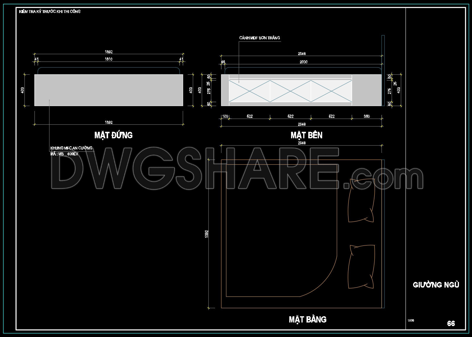 69. Free Download Bed Cad Shop Drawing (1)