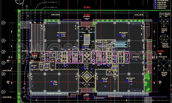 1 year ago
                

                
             1,543124. Free Download First Floor Tile Layout CAD Drawing 2,898m2 Detailed Plan