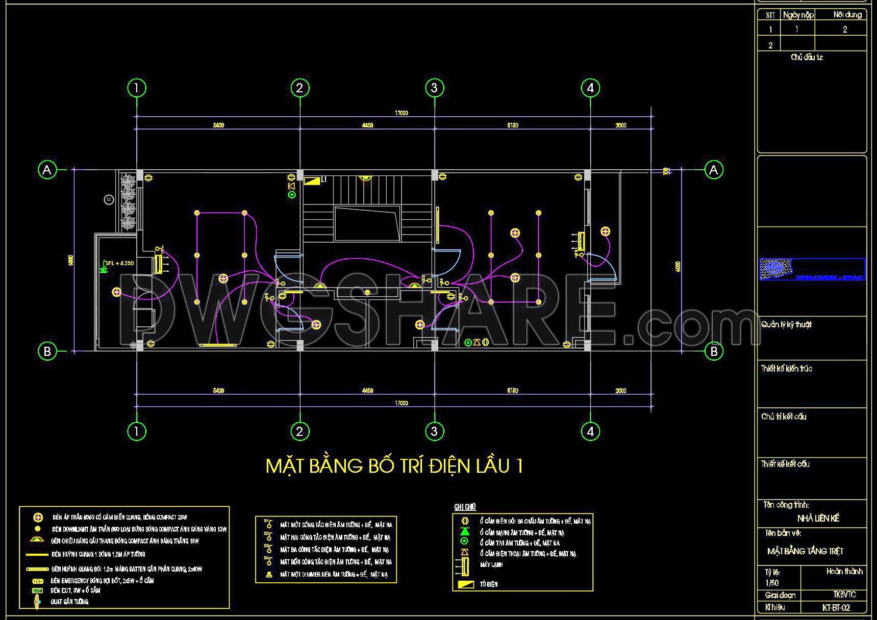 125. Free Download 3-story Townhouse Electrical Cad Drawings – Complete Layout Design (2)