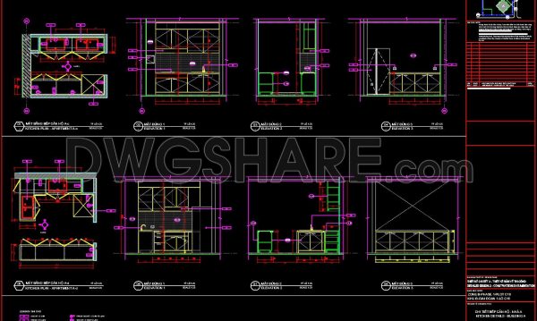 1 year ago
                

                
             2,655170. Free Download CAD Kitchen Design Drawings – Apartment Floor Plan and Elevations
