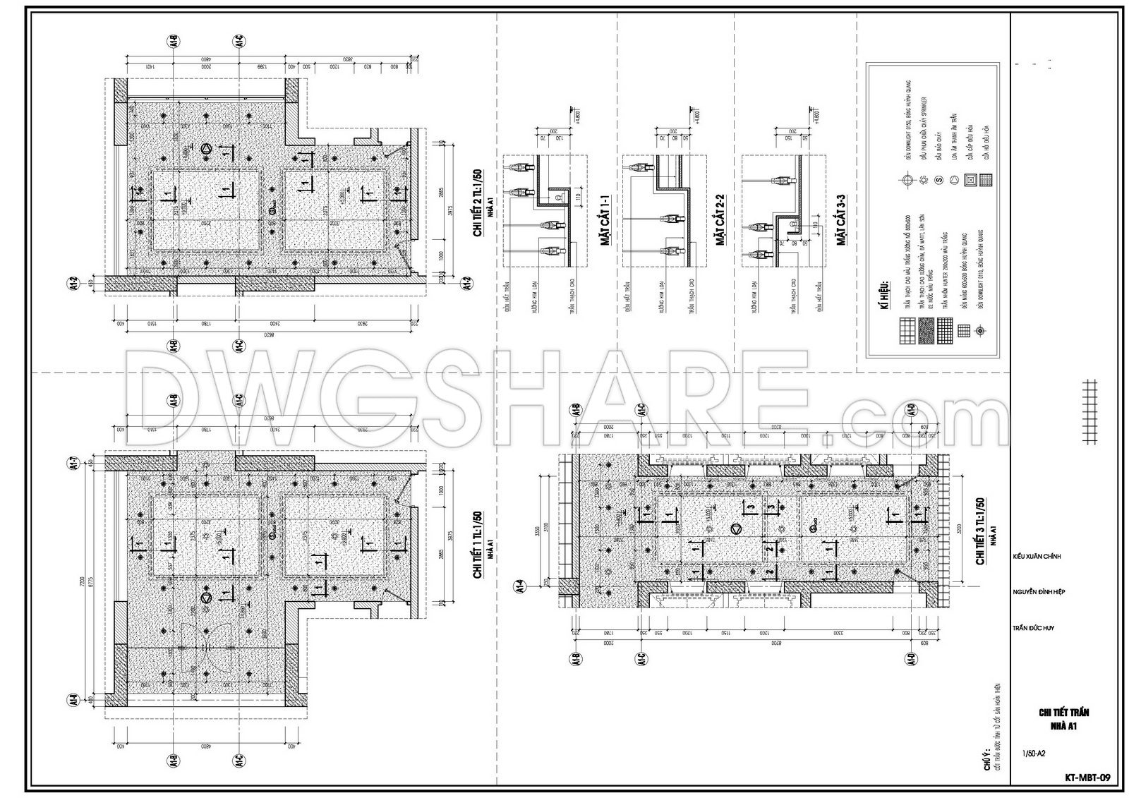 185. Free Download Detailed Cad Drawings For Ceiling And Lighting Design Of Building A1 (3)
