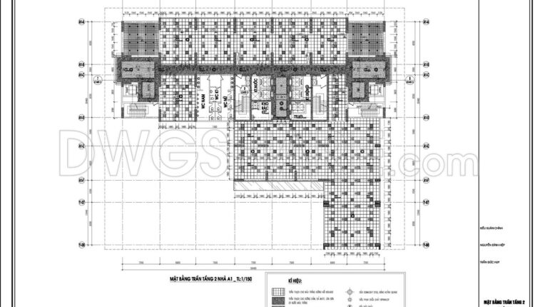 185. Free Download Detailed Cad Drawings For Ceiling And Lighting Design Of Building A1 (4)