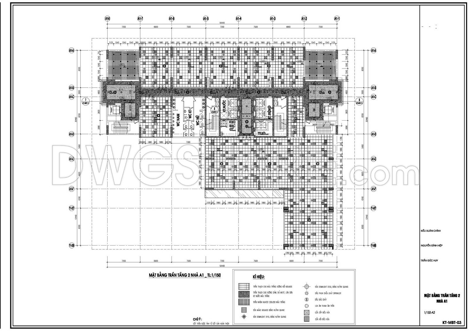 185. Free Download Detailed Cad Drawings For Ceiling And Lighting Design Of Building A1 (4)