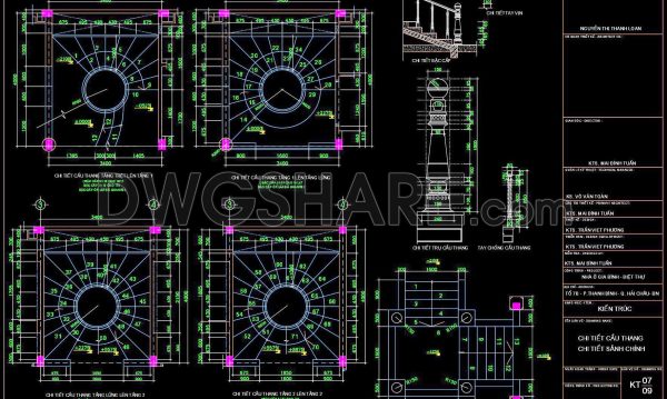 329. Free Download detailed CAD drawings of townhouse stairs