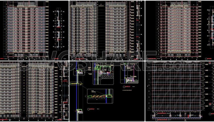 34. Download Complete 30-storey Commercial, Service, Office & Residential Building Detailed Design Drawings (10)