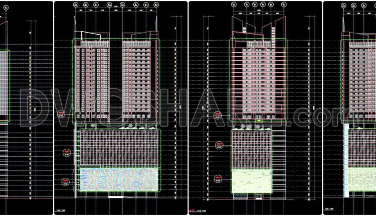 34. Download Complete 30-storey Commercial, Service, Office & Residential Building Detailed Design Drawings (11)