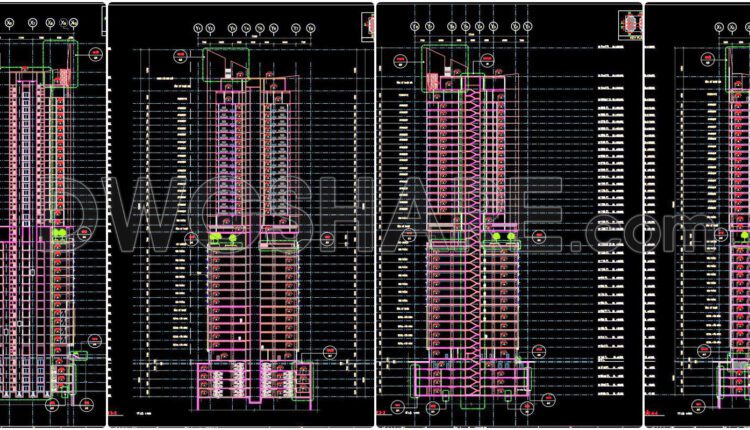 34. Download Complete 30-storey Commercial, Service, Office & Residential Building Detailed Design Drawings (12)