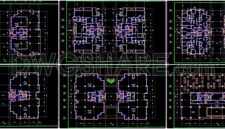 34. Download Complete 30-storey Commercial, Service, Office & Residential Building Detailed Design Drawings (14)